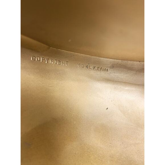 Vintage Pair Homco Gold Plastic Wall Pocket Planter Vase Hollywood Regency 1978 - Picture 5 of 10